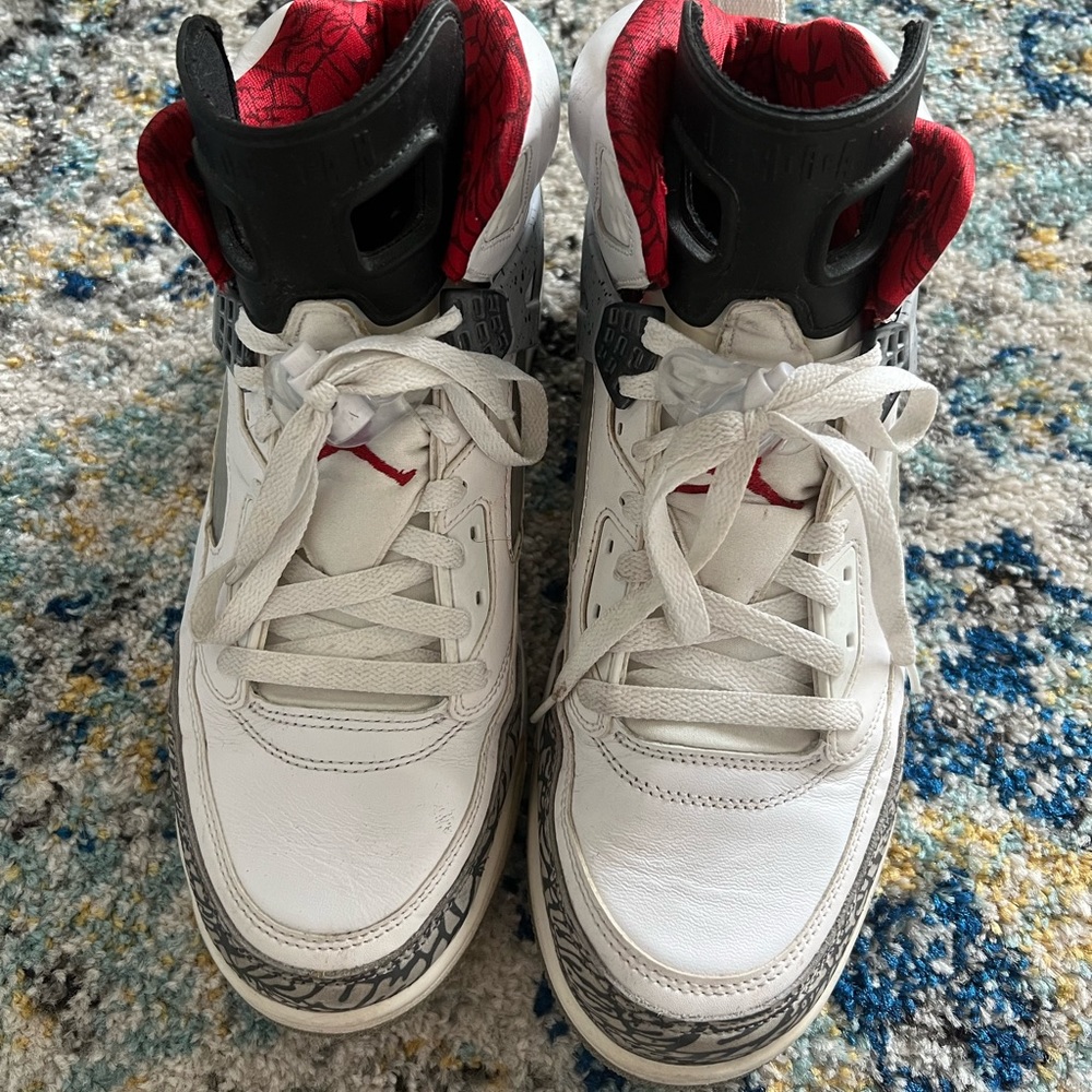 Nike Air Jordan Spizike White Cement Grey Varsity Red 315371-122 Men’s 11